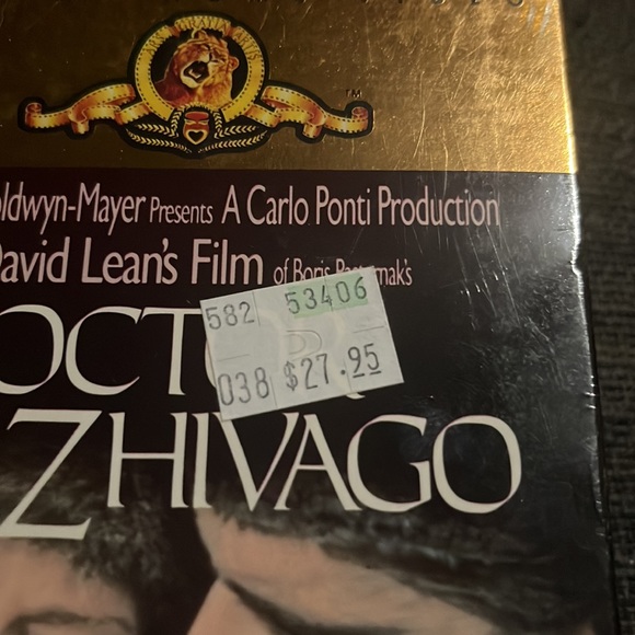 NEW SEALED Doctor Zhivago VHS, 2-Tape Set 1988 Omar Shariff Julie Christie - Picture 2 of 10